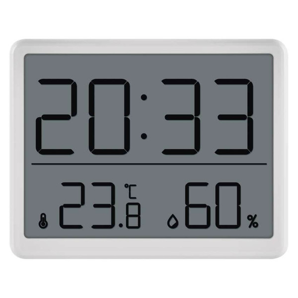 Emos Digitales Thermometer mit Hygrometer Funk-Sensor Wecker Datum E6210