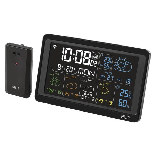 Emos Wetterstation GoSmart WiFi bis 3 Sensoren 80m E8610