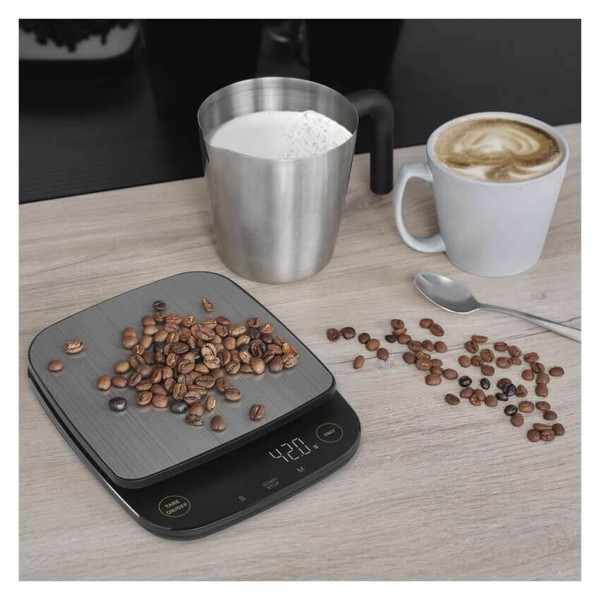 Emos Küchenwaage 3kg 0,1g ABS Edelstahl Schwarz EV029