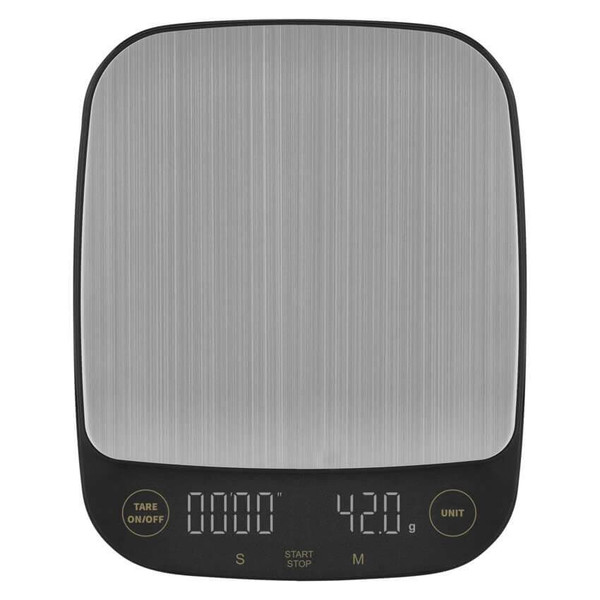 Emos Küchenwaage 3kg 0,1g ABS Edelstahl Schwarz EV029
