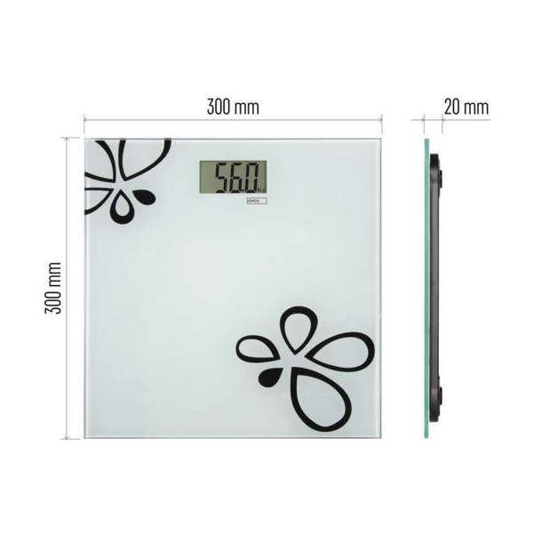 Emos Personenwaage 180kg Auto-Aus 10 Sek ohne Bluetooth EV105