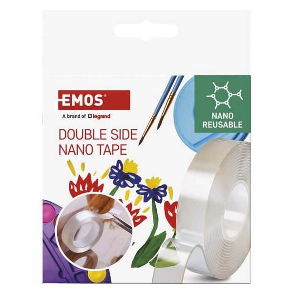 Emos Doppelseitiges Klebeband NANO 30mm 3m Transparent F6300