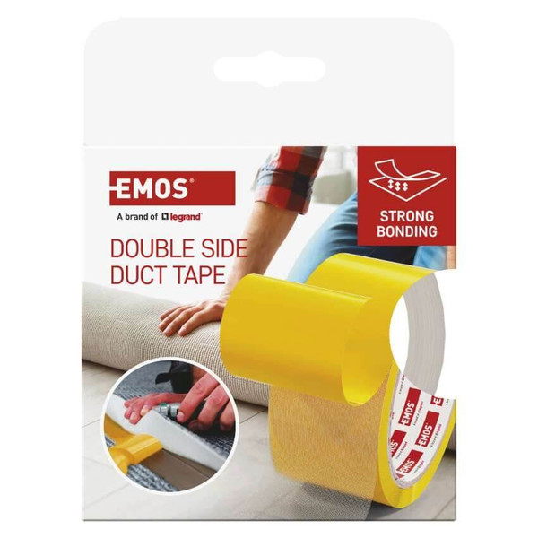 Emos Doppelseitiges Klebeband DUCT 50mm 10m Transparent F6302