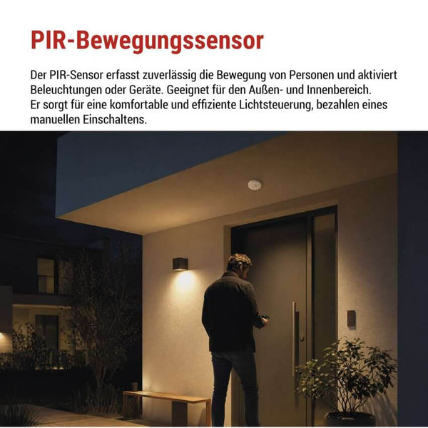 Emos Bewegungsmelder PIR 4m IP65 2000W Weiß GS11A51