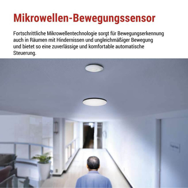 Emos Bewegungsmelder Mikrowelle 8m 2000W Weiß GS21111