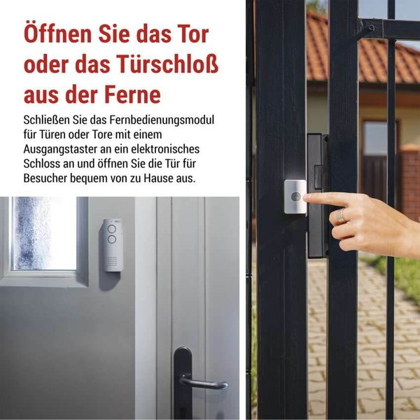 Emos Türsprechanlage kabellos 1 Teilnehmer 8 Melodien Weiß H1087