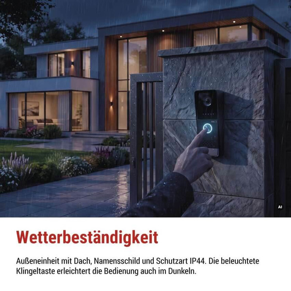 Emos Video-Türsprechanlage EM-LS07HD Set 7 Zoll 16 Melodien Weiß H2020