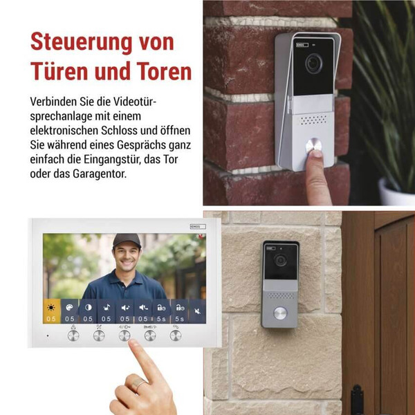 Emos Video-Türsprechanlage EM-04Z 2WIRE Set WiFi IP44 H2060