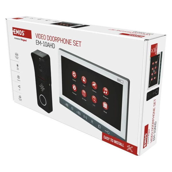Emos Video-Türsprechanlage Set EM-10AHD 7 Zoll mit Kamerabeleuchtung H3010