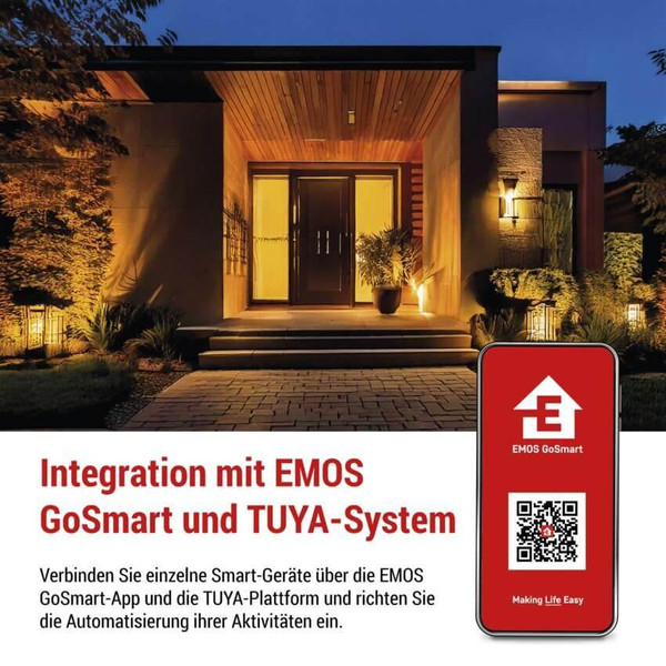 Emos Video-Türklingel GoSmart IP-21PoE mit Keypad PoE IP44 H4034
