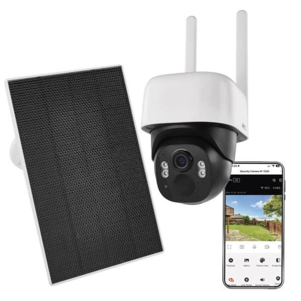 Emos IP-Kamera GoSmart IP-1200 WASP Solarpanel Akku H4067