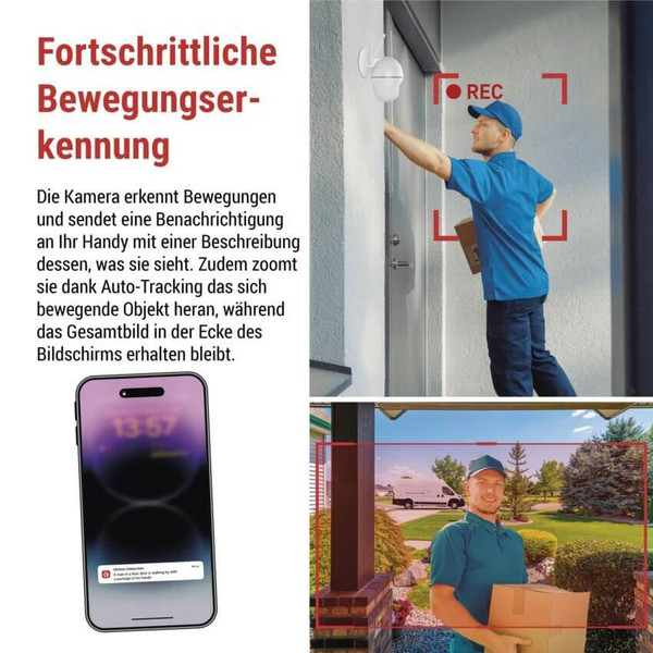 Emos IP-Kamera GoSmart IP-1200 WASP Solarpanel Akku H4067