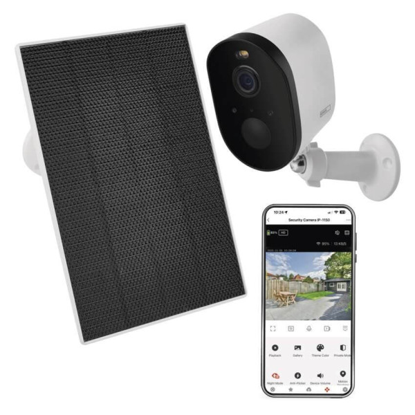 Emos IP-Kamera GoSmart IP-1150 SNAP Solarpanel Akku H4073