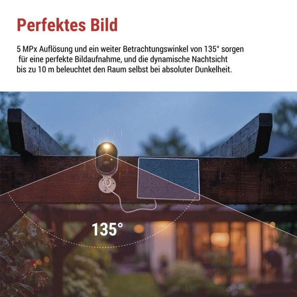 Emos IP-Kamera GoSmart IP-1150 SNAP Solarpanel Akku H4073