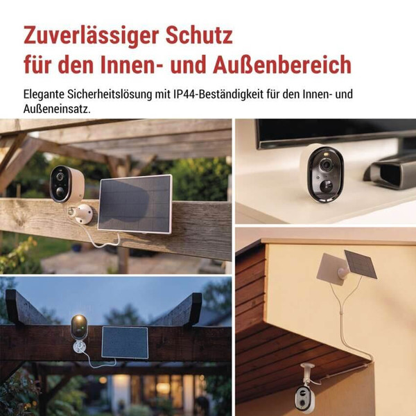 Emos IP-Kamera GoSmart IP-1150 SNAP Solarpanel Akku H4073