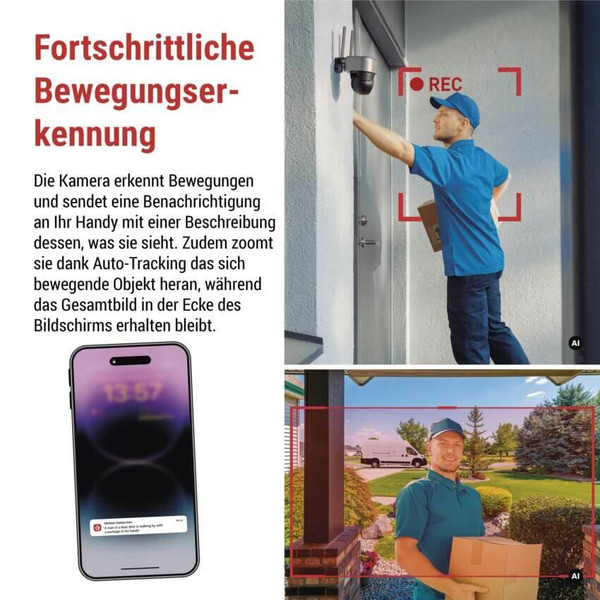 Emos IP-Kamera GoSmart IP-1200G WASP Solarpanel Akku H4167