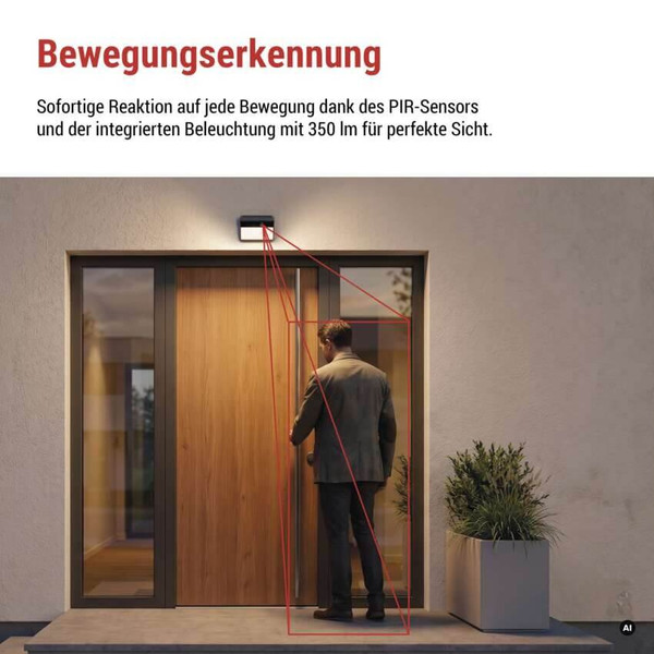 Emos IP-Kamera GoSmart IP-1100G WALL Solarpanel Akku H4170