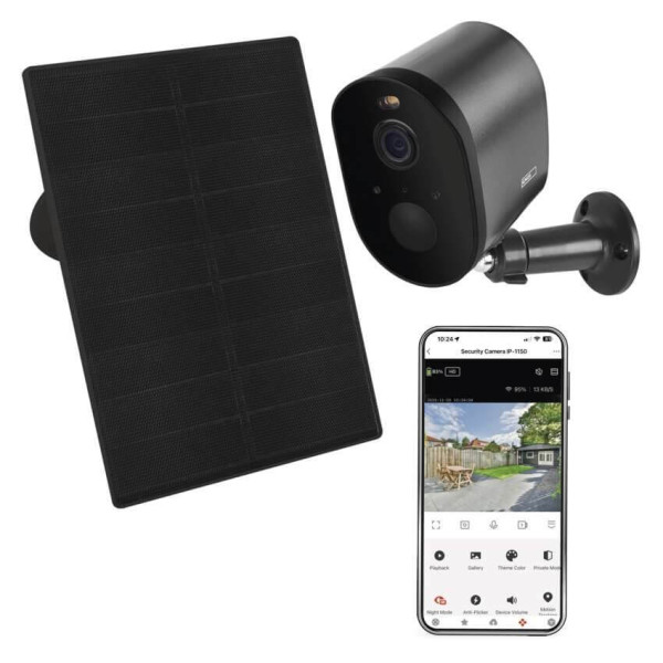 Emos IP-Kamera GoSmart IP-1150G SNAP Solarpanel Akku H4173