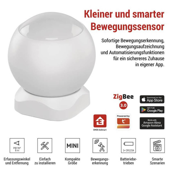 Emos Bewegungsmelder GoSmart PIR IP-2210Z ZigBee H5020