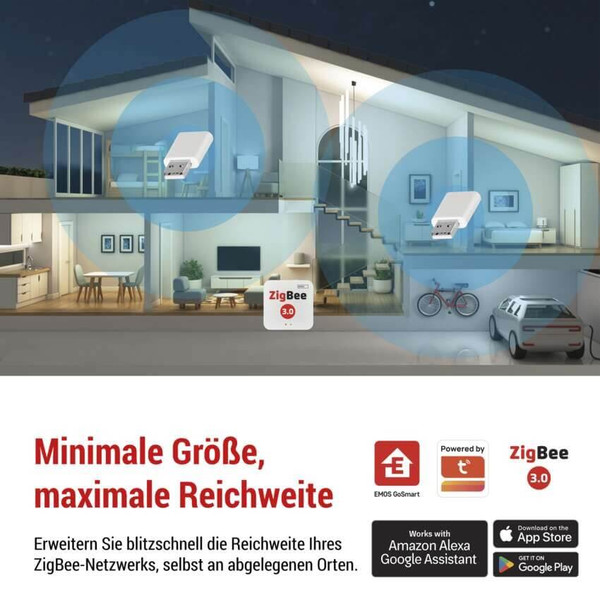 Emos GoSmart Signalverlängerung IP-2213Z ZigBee Repeater H5022