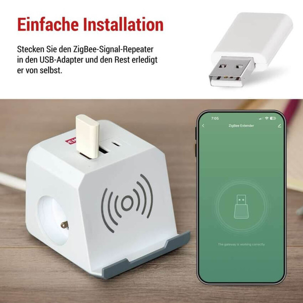 Emos GoSmart Signalverlängerung IP-2213Z ZigBee Repeater H5022