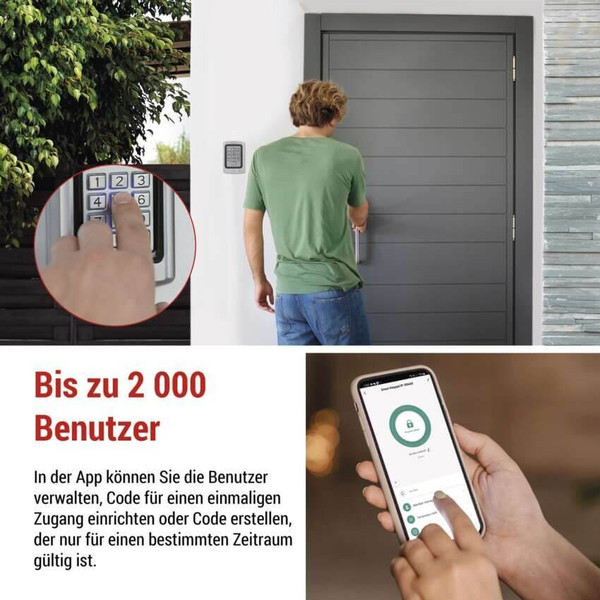 Emos Codeschloss GoSmart Metall IP-006AX WiFi 1000 Codes H5023