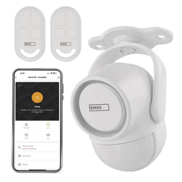 Emos GoSmart Alarmanlage GoSmart IP-126L GUARDIAN mit 6 Fenstersensoren WLAN H5030