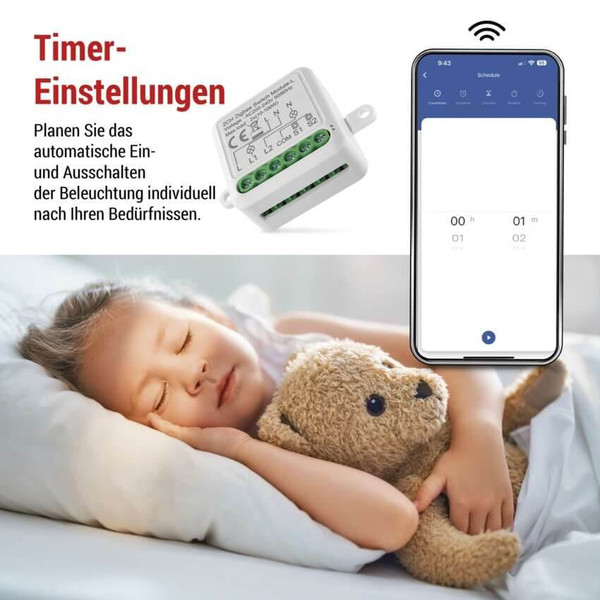 Emos GoSmart Schaltermodul IP-2104SZ ZigBee 2-Kanal ohne N-Draht H5104