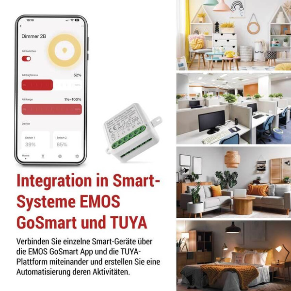 Emos GoSmart Dimm-Modul IP-2112DZ ZigBee 2-Kanal H5108