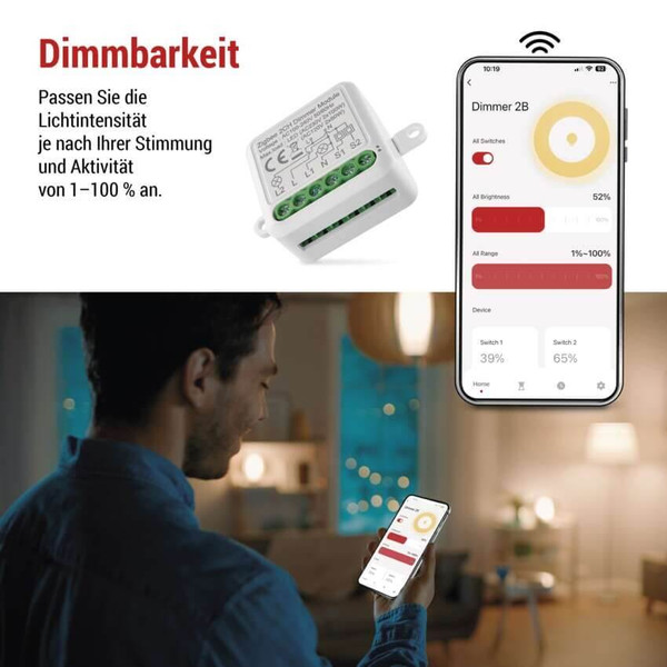 Emos GoSmart Dimm-Modul IP-2112DZ ZigBee 2-Kanal H5108