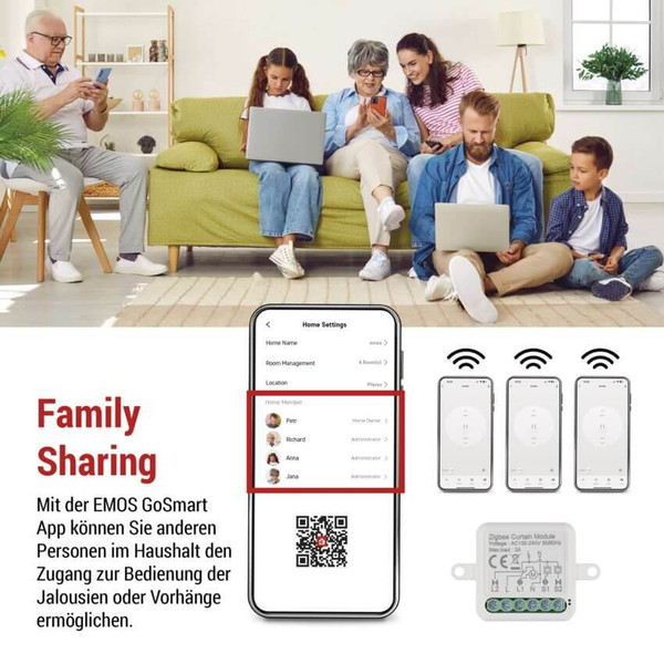 Emos GoSmart Motormodul IP-2121CZ ZigBee 1-Kanal H5109
