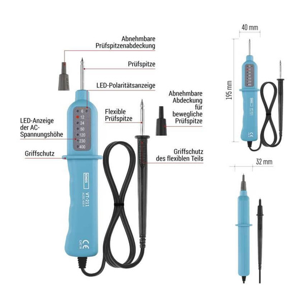 Emos Spannungsprüfer VT-211 6-400V optisch M0003BN