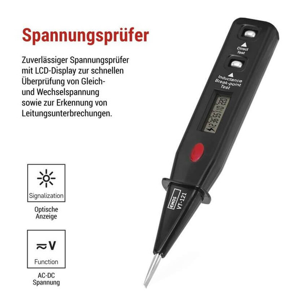 Emos Spannungsprüfer VT-121 12-230V kontaktlos optisch M0049N