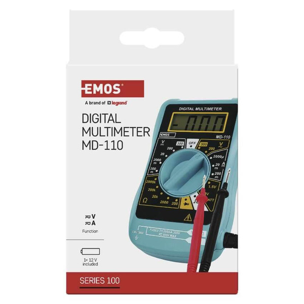 Emos Multimeter 300V 200mA MD-110 mit Batterietest M0320N