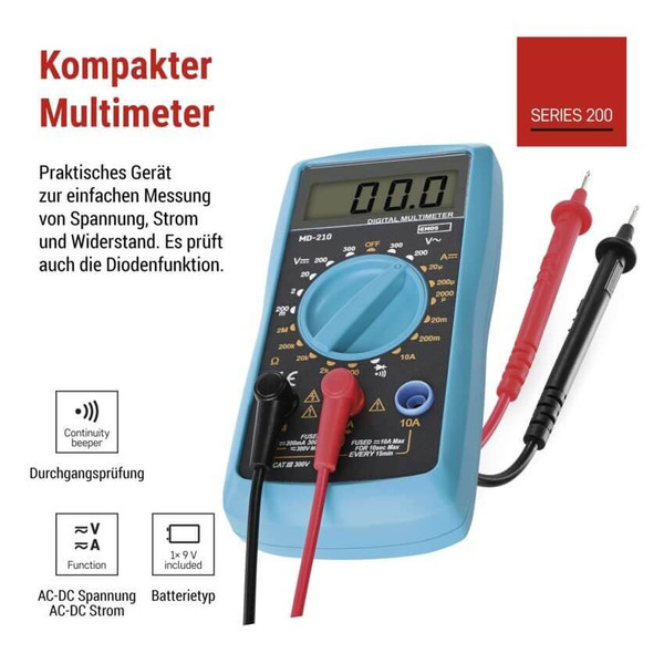 Emos Multimeter 300V 10A MD-210 M0391N