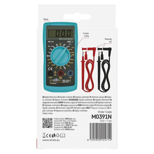 Emos Multimeter 300V 10A MD-210 M0391N