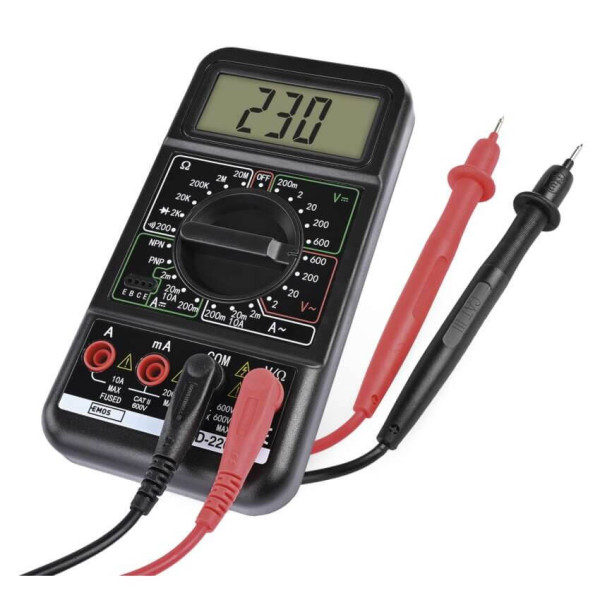 Emos Multimeter MD-220 600V 10A mit Transistortest M2092N
