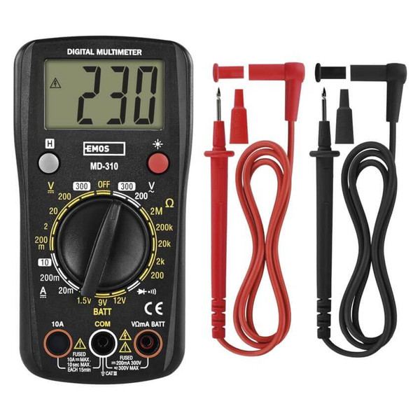 Emos Multimeter 300V 10A MD-310 ohne Temperaturmessung M3620N