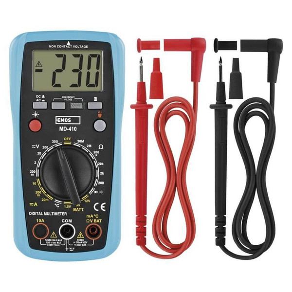 Emos Multimeter 300V 10A MD-410 mit Temperaturmessung M3691N