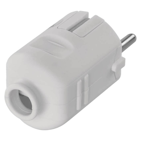 Emos Steckdosenadapter Stecker gerade 16A Weiß P0034
