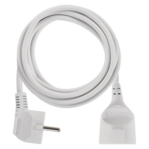 Emos Verlängerungskabel 3m 1,5mm² Weiß PVC P0123R