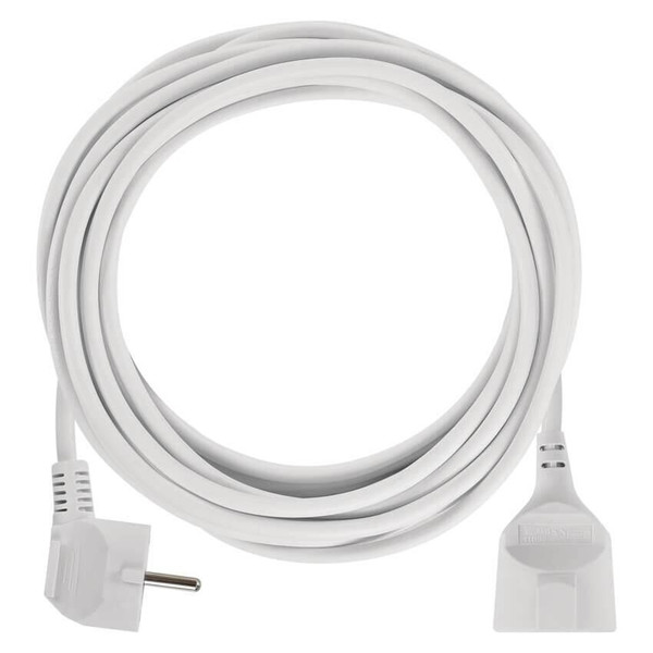 Emos Verlängerungskabel 5m 1,5mm² Weiß PVC P0125R