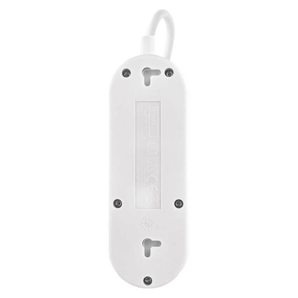 Emos Verlängerungskabel 2-fach 2xUSB-A+1xUSB-C 1,4m Weiß P02214E