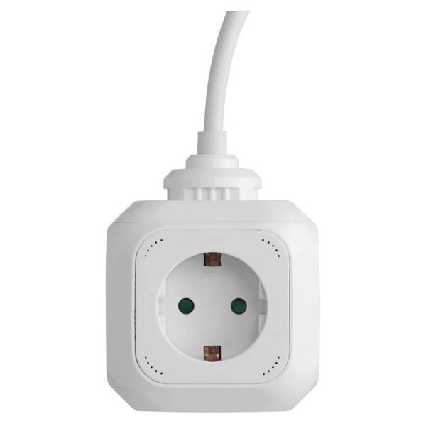 Emos Steckdosenleiste Würfel 4-fach 2xUSB 1,9m Weiß P04219GU