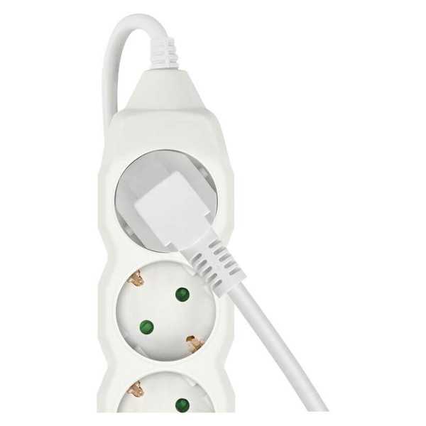 Emos Steckdosenleiste 4-fach 5m Weiß PVC P0425R