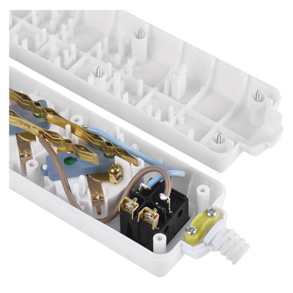 Emos Steckdosenadapter 3-fach ohne Kabel mit Schalter Weiß P1320