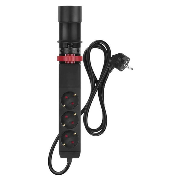 Emos Steckdosenleiste 3-fach mit Schalter Schreibtischmontage USB-C PD 1,5m Schwarz P1321PD