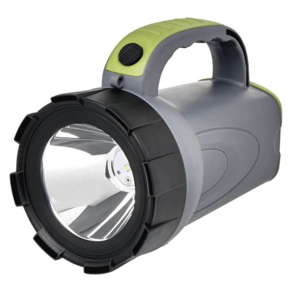 Emos LED Akku-Taschenlampe 300lm Grau-schwarz-grün 16x10cm P2311
