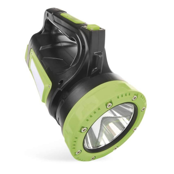 Emos LED Akku-Taschenlampe 850lm Schwarz-grün Aluminium 21x11cm P2316
