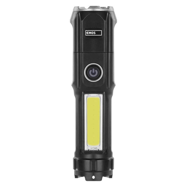 Emos LED Akku-Taschenlampe 150lm Schwarz P3214